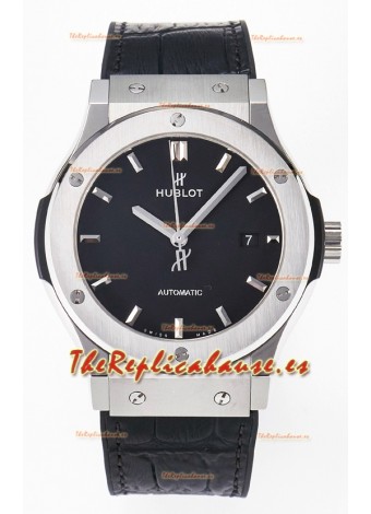 Hublot Super Clone Classic Fusion Titanium 42MM Reloj Réplica Espejo 1:1 Dial Negro