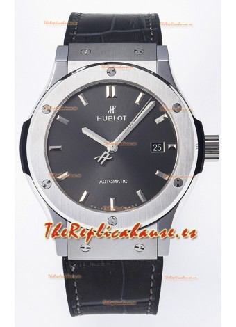Hublot Super Clone Classic Fusion Titanium 42MM Reloj Réplica Espejo 1:1 Dial Gris