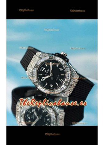 Hublot Big Bang One Click King Dial Negro Caja Acero Reloj Réplica Suizo 39MM