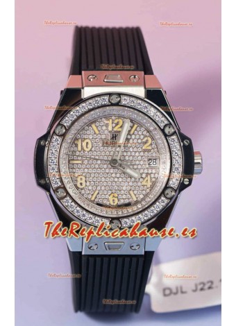 Hublot Big Bang One Click Mossanites Paved Dial Reloj Réplica Suizo