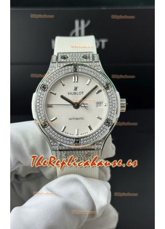 Hublot Super Clone Classic Fusion Titanium 38MM Reloj Réplica Espejo 1:1 Dial Blanco