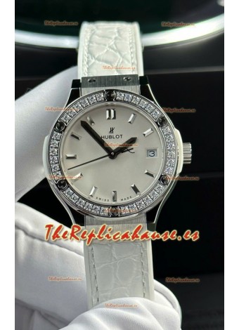 Hublot Super Clone Classic Fusion Titanium 33MM Reloj Réplica Espejo 1:1 Dial Blanco