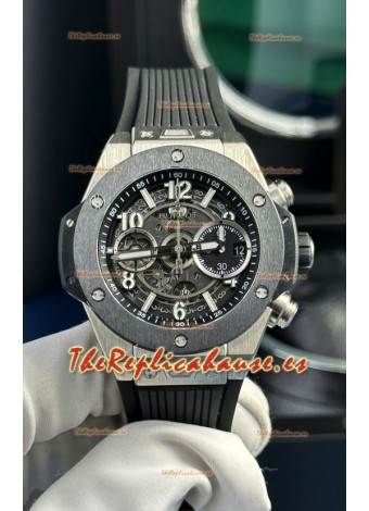 Hublot Super Clone Unico Reloj Titanio en Bisel Cerámica 42MM 