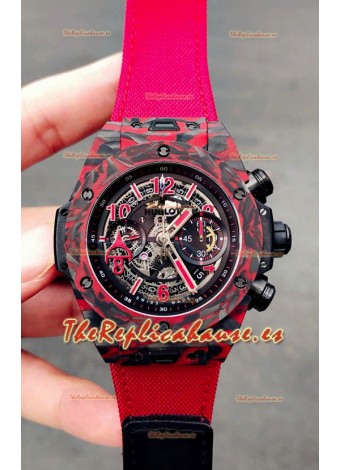 Hublot Big Bang Unico Red Carbon Las Vegas Boutique Edition Reloj Réplica Suizo