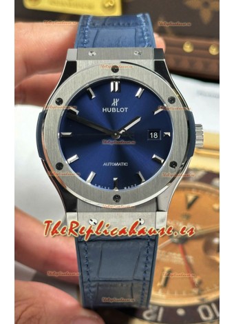 Reloj Hublot Super Clone Classic Fusion con Dial de Titanio Azul de 42 mm