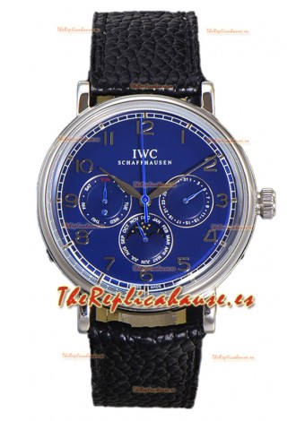 IWC Portofino Calendario Perpetuo IW3446 Dial Azul Reloj Réplica Suiza 