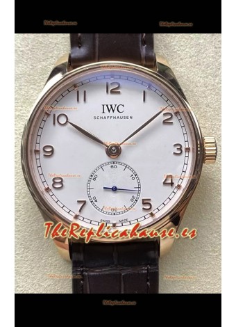 IWC Portugieser Super Clone Automatic 41 IW358306 Dial Blanco Caja Oro Rosado