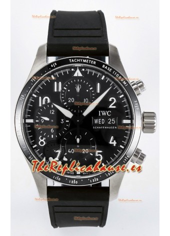 IWC Pilot's IW388305 Super Clone Cronógrafo 41 Mercedes-AMG Reloj Acero