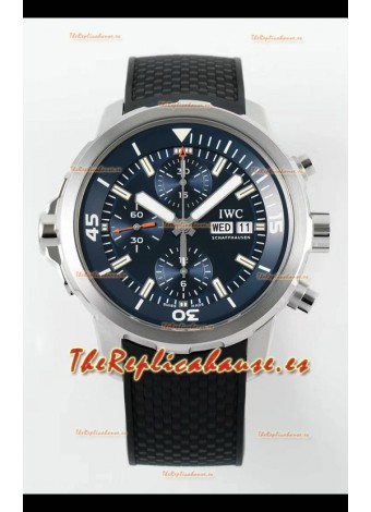 IWC Super Clone Aquatimer Cronógrafo IW376804 Réplica Suiza Dial Azul