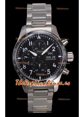 IWC Pilot's IW388305 Super Clone Cronógrafo 41 Mercedes-AMG Reloj Acero