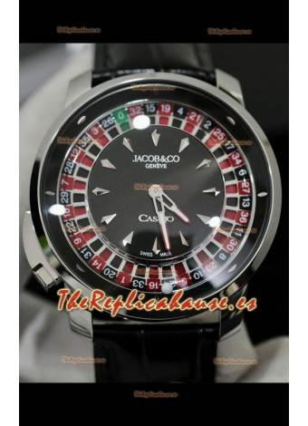 Jacob and Co Roulette Edition Reloj Réplica Caja en Acero Inoxidable
