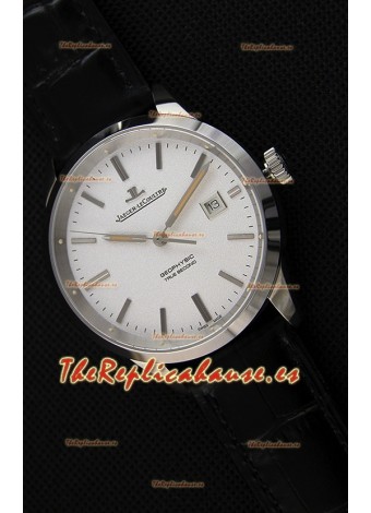 Jaeger LeCoultre Geophysic True Second Reloj Caja de Acero Dial Blanco
