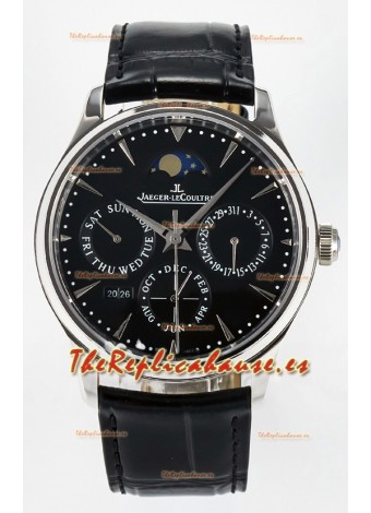 Jaeger LeCoultre Super Clone Master Ultra-Thin Calendario Perpetuo Dial Negro