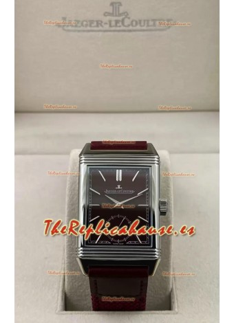 Jaeger-LeCoultre Reverso DuoFace Reloj Caja Acero Dial Rojo en Movimiento Suizo Automático