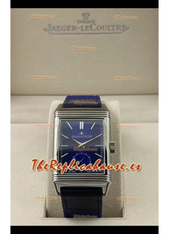 Jaeger-LeCoultre Reverso DuoFace Reloj Caja Acero Dial Azul en Movimiento Suizo Automático