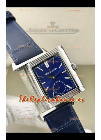 Jaeger-LeCoultre Reverso DuoFace Reloj Caja Acero Dial Azul en Movimiento Suizo Automático