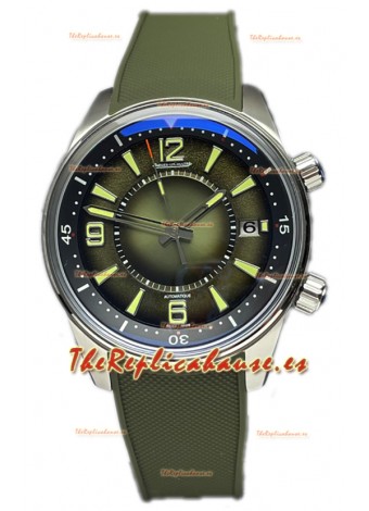 Jaeger LeCoultre Polaris Date Dial Verde Correa Goma Reloj Réplica Espejo 1:1 42MM