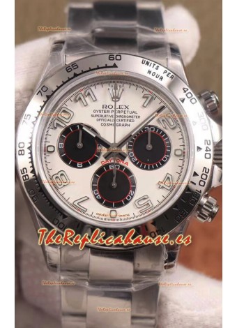 Rolex Cosmograph Daytona 116509 Dial Blanco Movimiento Cal.4130 - Reloj Acero 904L