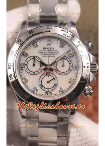 Rolex Cosmograph Daytona 116509 Dial Perla Movimiento Cal.4130 - Reloj Acero 904L