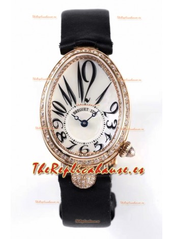 Breguet Reine De Naples Ladies Oro Rosado Reloj Edición Réplica Suizo a Espejo 1:1