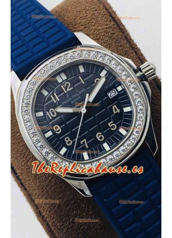 Patek Philippe Aquanaut 5067A Reloj Réplica Suiza en Acero Inoxidable Bisel Diamantes 35MM