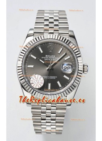 Rolex Datejust Movimiento Cal.3235 Reloj Suizo Réplica a Espejo 1:1 Acero 904L 41MM - Dial Gris 