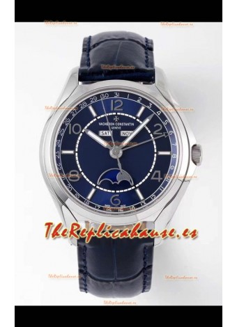 Vacheron Constantin Edición Fiftysix Reloj Acero 904L Réplica a Espejo 1:1 Dial Azul