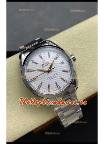 Omega Aqua Terra 150M Dial Blanco Caja Acero 904L Dial Blanco Réplica Espejo 1:1 41MM 