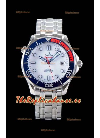 Omega Seamaster Diver 300M 007 Commander's Edition Reloj Réplica Suizo a Espejo 1:1 Acero 904L