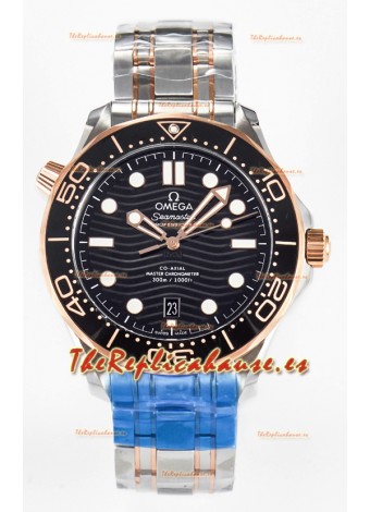 Omega Seamaster Super Clone 300M Master Chronometer Reloj Suizo Azul 2 Tonos