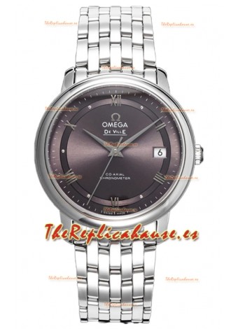 Omega De Ville Co-Axial Chronometer 36.8MM Reloj Réplica Suizo en Dial Gris 