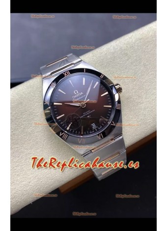 Omega Super Clone Co-Axial Constellation Stainless Dial Marrón Reloj Réplica