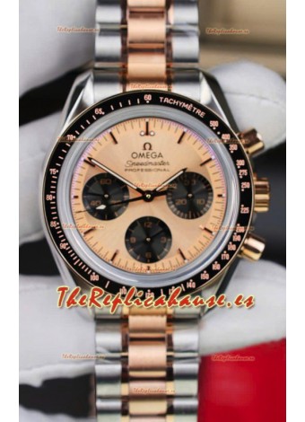 Omega Speedmaster Professional Moonwatch Dos Tonos Oro Sedna Reloj Réplica Suizo
