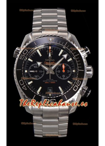 Omega Super Clone Planet Ocean 600M Cronógrafo Acero 904L Reloj Réplica