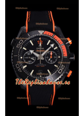 Omega Super Clone Planet Ocean 600M Cronógrafo Cerámica Negra Reloj Réplica