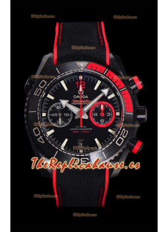 Omega Super Clone Planet Ocean 600M Cronógrafo Cerámica Negra Reloj Réplica