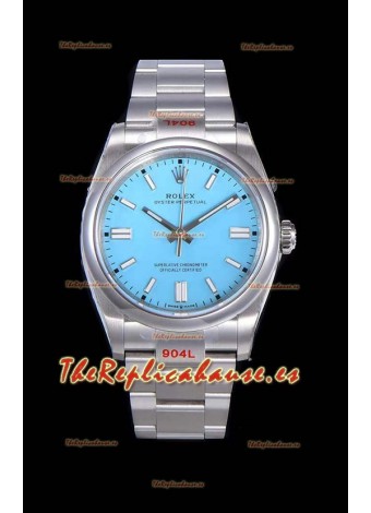 Rolex Oyster Perpetual REF#124300 41MM Movimiento Cal.3230 Réplica Suizo Dial Azul Acero 904L Reloj Réplica a Espejo 1:1