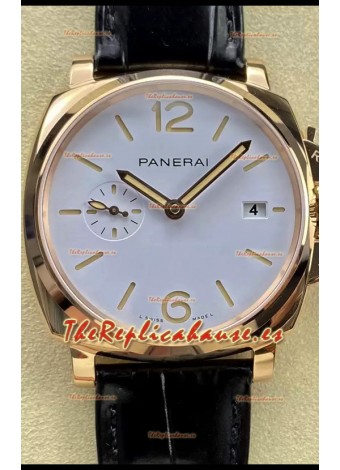 Panerai Luminor Due Edición PAM1336 Reloj Réplica Suizo a Espejo 1:1 Dial Blanco