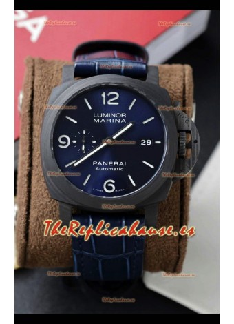 Panerai Super Clone Luminor PAM1664 Automatic Dial Azul 42MM Carbotech Réplica Suiza