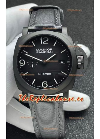 Panerai Luminor Super Clone PAM1467 Bi-Tempo Titanium Watch 42MM