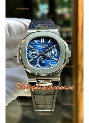 Patek Philippe Nautilus 5740 Perpetual Calendar Acero Inoxidable Dial Morado Reloj Réplica Suizo