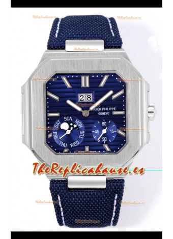 Patek Philippe Cubitus 5822 Caja Acero 904L Dial Azul Reloj Réplica Suizo