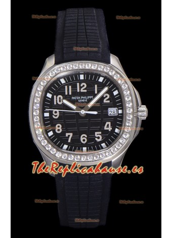 Patek Philippe Super Clone Aquanaut Reloj Acero Inoxidable Dial Negro 38.5MM