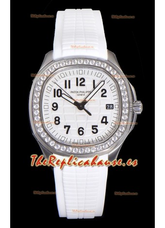 Patek Philippe Super Clone Aquanaut Reloj Acero Inoxidable Dial Blanco 38.5MM