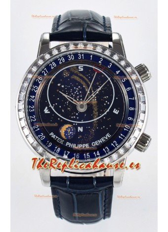 Patek Philippe 6104 Grand Complications Reloj Superclone in Acero Inoxidable - Bisel Diamantes