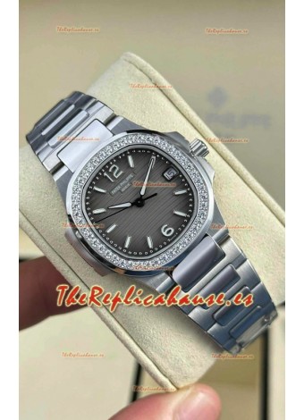 Patek Philippe Nautilus Super Clone 7010 32MM Réplica Espejo 1:1 Dial Gris 