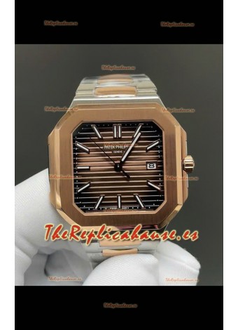 Patek Philippe Cubitus 5821 Caja Dos Tonos Dial Marrón Reloj Réplica Suizo 