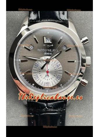 Patek Philippe Super Clone 5960P Calendario Anual Chronograph Dial Acero Reloj Réplica Suizo Espejo 1:1