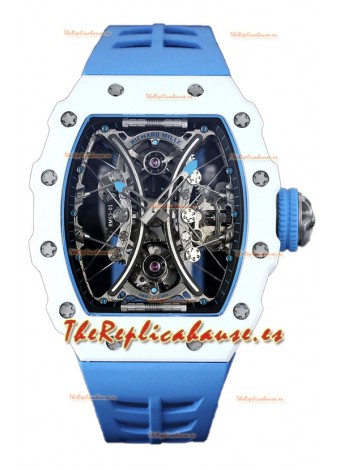 Richard Mille RM53-01 Pablo Mac Donough TPT Blanco Case Reloj Réplica Suiza