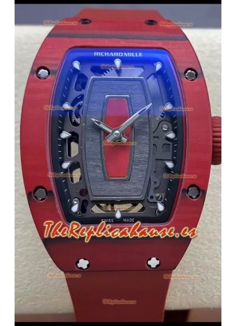 Richard Mille RM07 Caja Carbono Roja Superclone 1:1 Reloj Réplica Suiza 